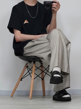 「act'm（アクトム）のアイテム（セットアップ）」を使った、seiさん（メンズ・180cm）の夏コーディネート