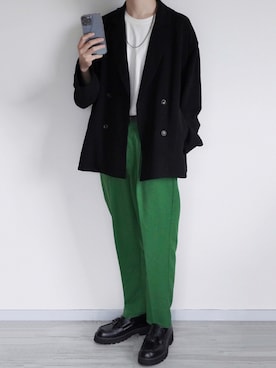 「LILL（リル）のアイテム（テーラードジャケット）」を使った、seiさん（メンズ・180cm）の秋コーディネート