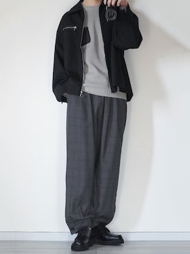 「DOOPZ（ドープス）のアイテム（ブルゾン）」を使った、seiさん（メンズ・180cm）の冬コーディネート