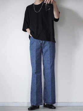 「デニムっていいよね」｜「アイテム（スリッポン）」を使った、seiさん（メンズ・180cm）の夏コーディネート