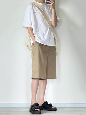 「RAGEBLUE（レイジブルー）のアイテム（チノパンツ）」を使った、seiさん（メンズ・180cm）の夏コーディネート