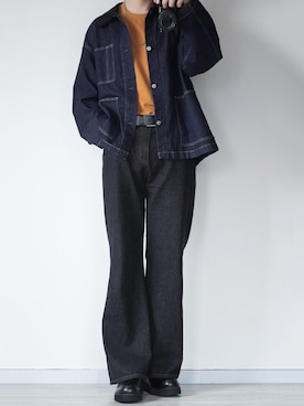 「はじめましてコーデ」｜「アイテム（デニムジャケット）」を使った、seiさん（メンズ・180cm）の春コーディネート