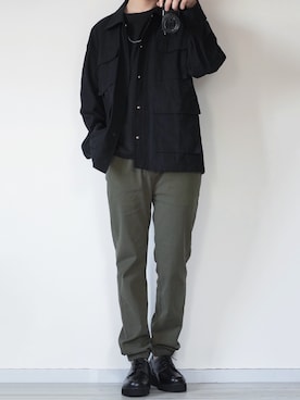 「CREARE -LINO-（クレアーレリノ）のアイテム（ブルゾン）」を使った、seiさん（メンズ・180cm）の春コーディネート