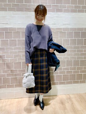 「Te chichi（テチチ）のアイテム（デニムジャケット）」を使った、harumilkさん（レディース・154cm）の秋コーディネート