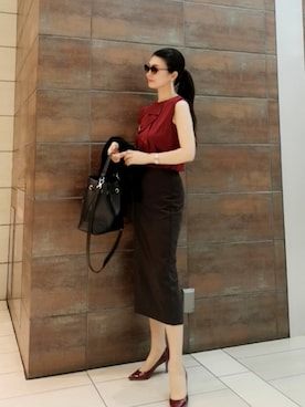 「FURLA（フルラ）のアイテム」を使った、YMK.jpさん（レディース・168cm）の夏コーディネート