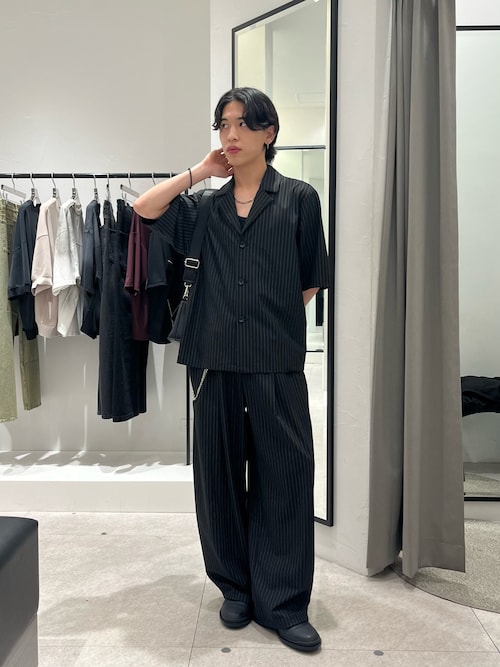 Lui's（ルイス） ワイドパンツ スラックス ファインTRイージーカーブ