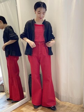 「アイテム（キャミソール）」を使った、Iwaさん（レディース・160cm）の夏コーディネート