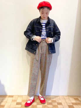 「フレンチカジュアル」｜Iwaさん（レディース・160cm）の秋コーディネート