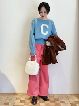 Iwaさん（レディース・160cm）の冬コーディネート