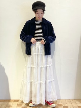 「フレンチカジュアル」｜Iwaさん（レディース・160cm）の秋コーディネート