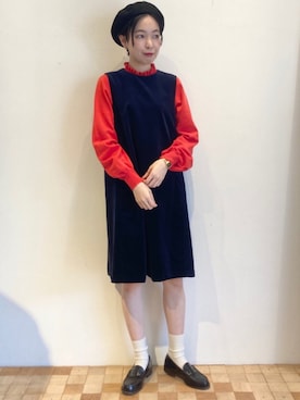 「フレンチカジュアル」｜Iwaさん（レディース・160cm）の秋コーディネート