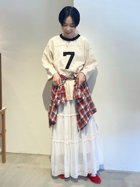 「フレンチカジュアル」｜Iwaさん（レディース・160cm）の秋コーディネート