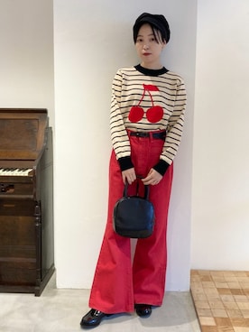 「フレンチカジュアル」｜Iwaさん（レディース・160cm）の秋コーディネート