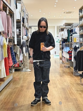 「Apple（-）のアイテム」を使った、Tadashi Kinoshitaさん（メンズ・172cm）の夏コーディネート