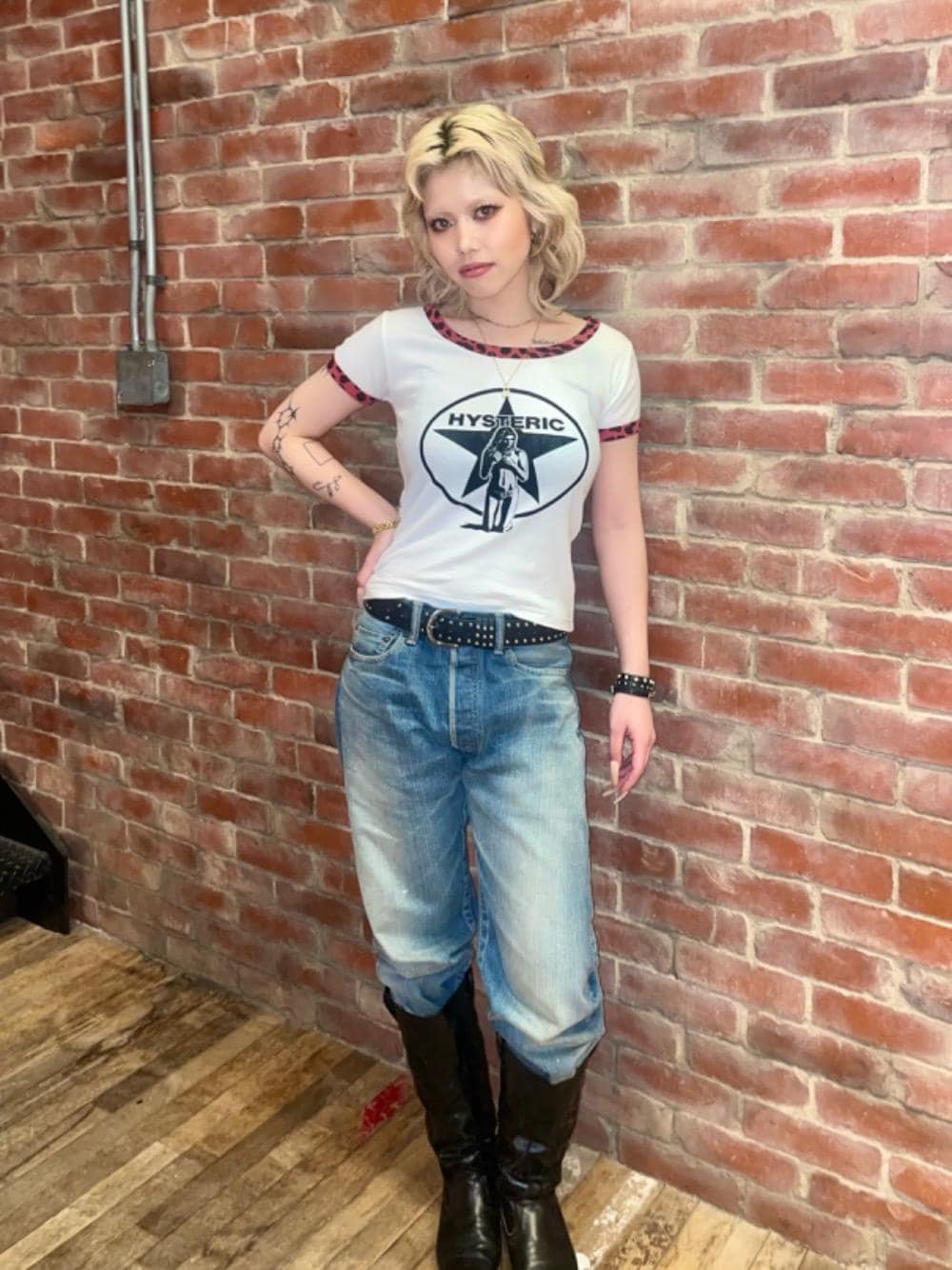 ヒステリックグラマー　チビT　 STAR BRIGHT HYSTERIC GLAMOUR（ヒステリックグラマー）の「STAR BRIGHT チビ