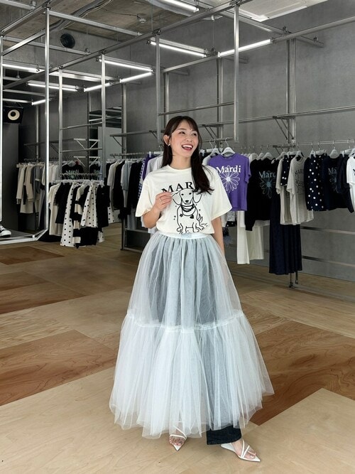 tシャツ TSHIRT SWING THE TAIL DDANJI PEARL NECKLACE レディース メンズ TSHIRT SWING THE TAIL DDANJI PEARL NECKLACE（Tシャツ