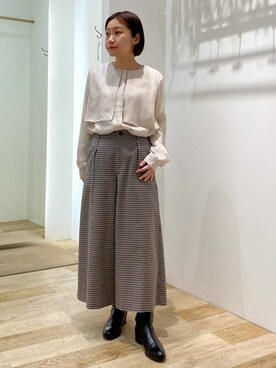 「human woman（ヒューマンウーマン）の◆オリジナルショートブーツ（ブーツ）」を使った、sayakaさん（レディース・153cm）の冬コーディネート