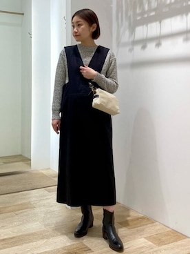 「Jack Gomme（ジャックゴム）のアイテム」を使った、sayakaさん（レディース・153cm）の冬コーディネート