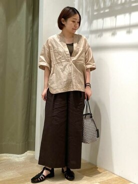 「marco masi（マルコマージ）のアイテム」を使った、sayakaさん（レディース・153cm）の夏コーディネート