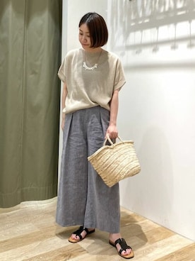 「eness（エネス）のアイテム」を使った、sayakaさん（レディース・153cm）の夏コーディネート