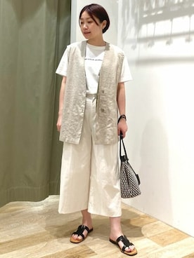 「marco masi（マルコマージ）のアイテム」を使った、sayakaさん（レディース・153cm）の夏コーディネート