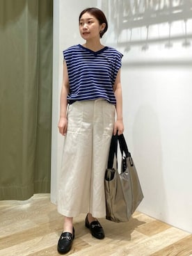 「Jack Gomme（ジャックゴム）のアイテム」を使った、sayakaさん（レディース・153cm）の夏コーディネート