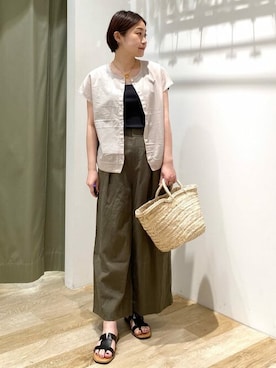 「eness（エネス）のアイテム」を使った、sayakaさん（レディース・153cm）の夏コーディネート