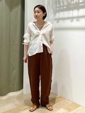 「eness（エネス）のアイテム」を使った、sayakaさん（レディース・153cm）の夏コーディネート