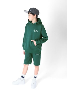 「GLAZOS（グラソス）のアイテム（キャップ）」を使った、GLAZOSさん（キッズ・147cm）の春コーディネート