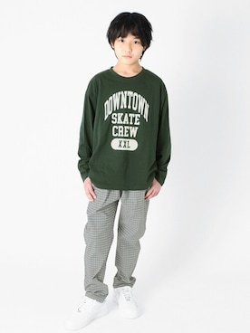 「GLAZOS（グラソス）のアイテム」を使った、GLAZOSさん（キッズ・145cm）の冬コーディネート