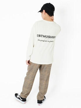 「GLAZOS（グラソス）のアイテム（帽子）」を使った、GLAZOSさん（キッズ・149cm）の冬コーディネート