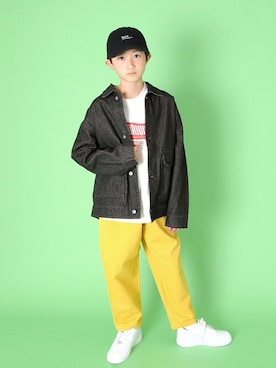 「GLAZOS（グラソス）のアイテム（ブルゾン）」を使った、GLAZOSさん（キッズ・147cm）の冬コーディネート