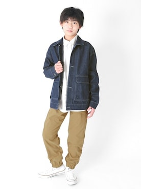 「アイテム（シャツ/ブラウス）」を使った、GLAZOSさん（キッズ・155cm）の春コーディネート