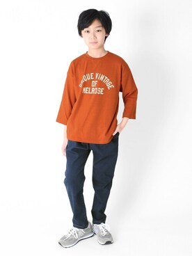 「アイテム（Tシャツ/カットソー）」を使った、GLAZOSさん（キッズ・150cm）の春コーディネート