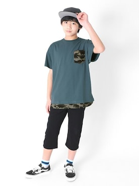 「アイテム（ソックス/靴下）」を使った、GLAZOSさん（キッズ・155cm）の春コーディネート