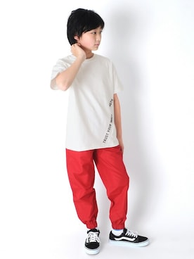 「アイテム（レッグウェア）」を使った、GLAZOSさん（キッズ・150cm）の春コーディネート