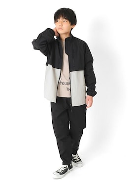 「アイテム（ジャケット/アウター）」を使った、GLAZOSさん（キッズ・145cm）の春コーディネート