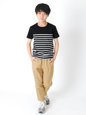 「アイテム（パンツ）」を使った、GLAZOSさん（キッズ・145cm）の春コーディネート