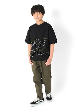 「GLAZOS（グラソス）のアイテム（スウェット）」を使った、GLAZOSさん（キッズ・145cm）の春コーディネート