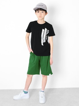 「アイテム（帽子）」を使った、GLAZOSさん（キッズ・147cm）の春コーディネート