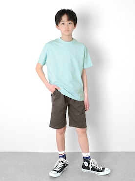 「アイテム（ソックス/靴下、その他）」を使った、GLAZOSさん（キッズ・147cm）の春コーディネート