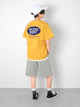 「アイテム（キャップ）」を使った、GLAZOSさん（キッズ・160cm）の春コーディネート