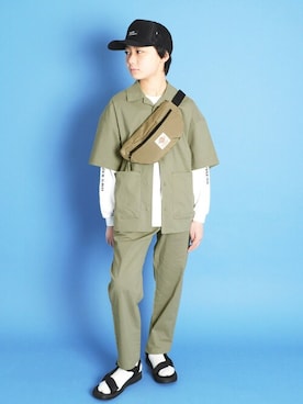 「アイテム（レッグウェア）」を使った、GLAZOSさん（キッズ・150cm）の春コーディネート