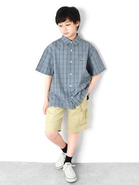 「アイテム（レッグウェア）」を使った、GLAZOSさん（キッズ・150cm）の春コーディネート