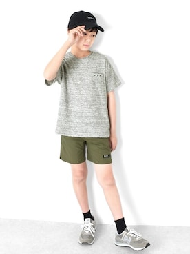 「アイテム（レッグウェア）」を使った、GLAZOSさん（キッズ・150cm）の春コーディネート