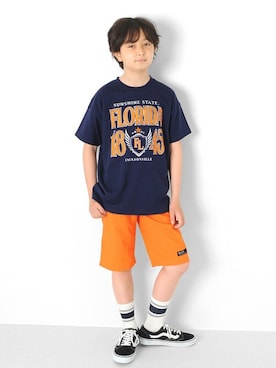 「アイテム（ソックス/靴下、その他）」を使った、GLAZOSさん（キッズ・146cm）の春コーディネート