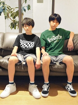 「アイテム（パンツ）」を使った、GLAZOSさん（キッズ・160cm）の夏コーディネート