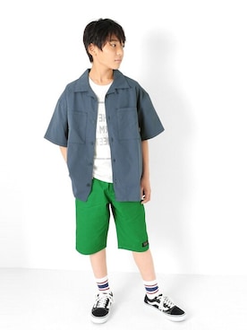 「アイテム（レッグウェア）」を使った、GLAZOSさん（キッズ・149cm）の夏コーディネート