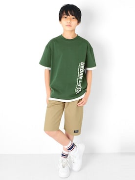 「アイテム（レッグウェア）」を使った、GLAZOSさん（キッズ・149cm）の夏コーディネート