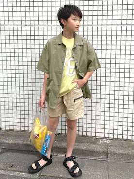 「アイテム（パンツ）」を使った、GLAZOSさん（キッズ・147cm）の夏コーディネート